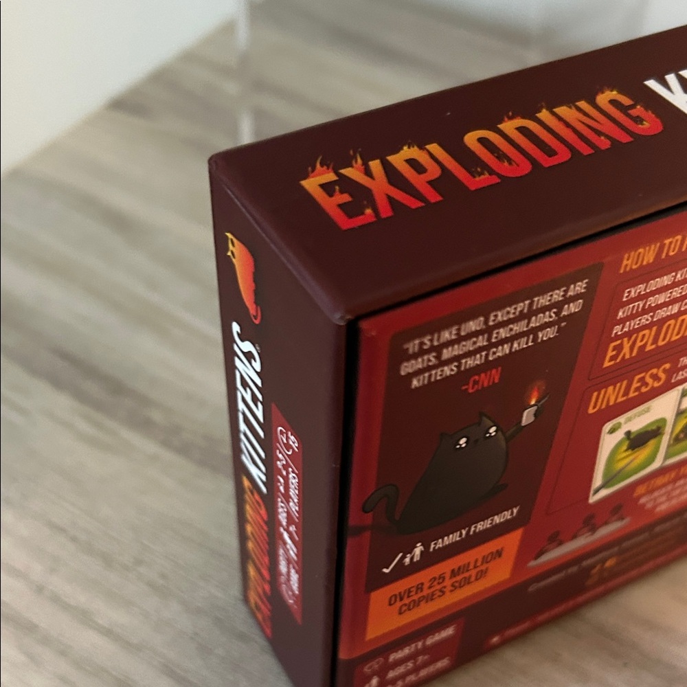 Exploding Kittens Original Edition Card Game - Red - Picture 3 of 5